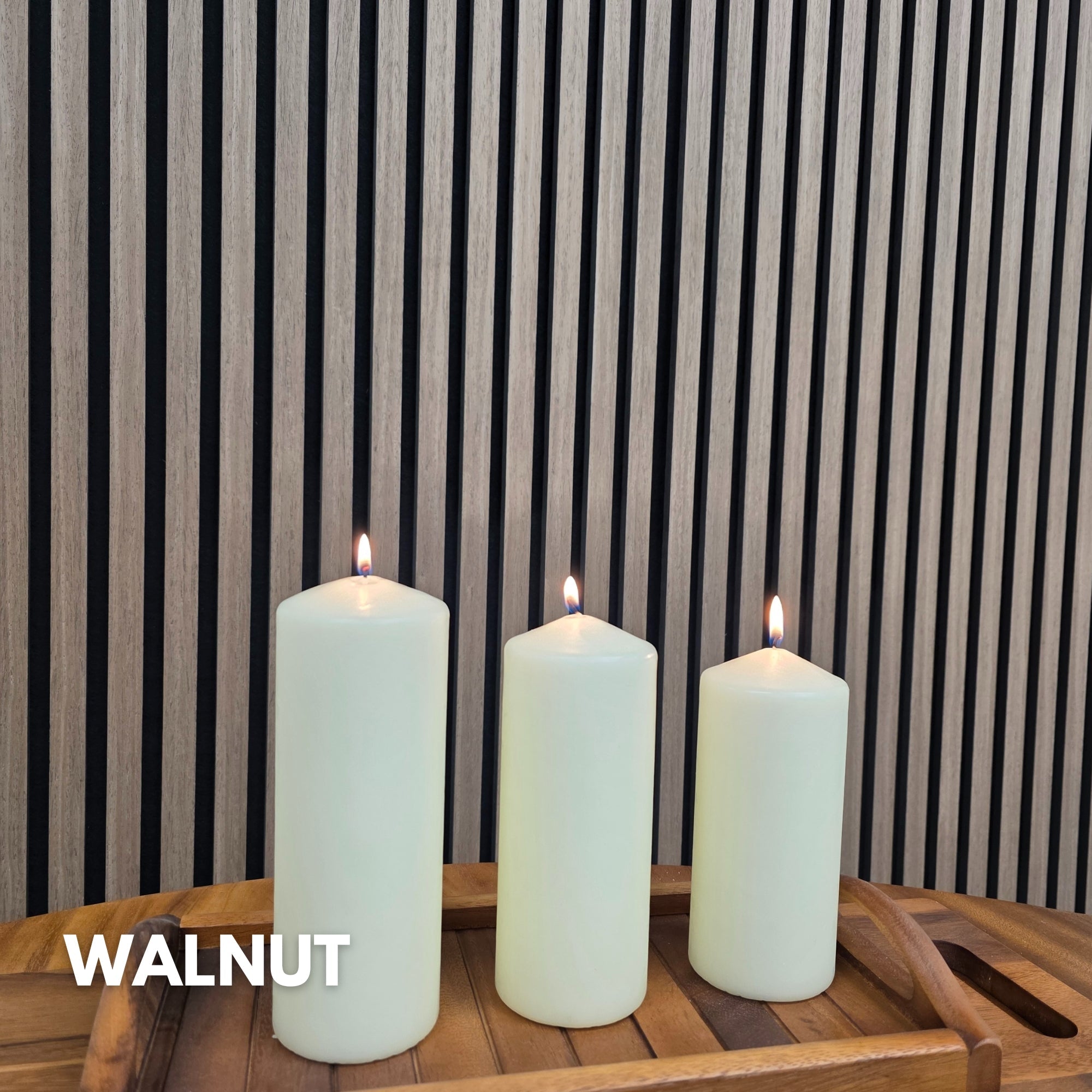 Pannello murale acustico a listelli Premium (vari colori)