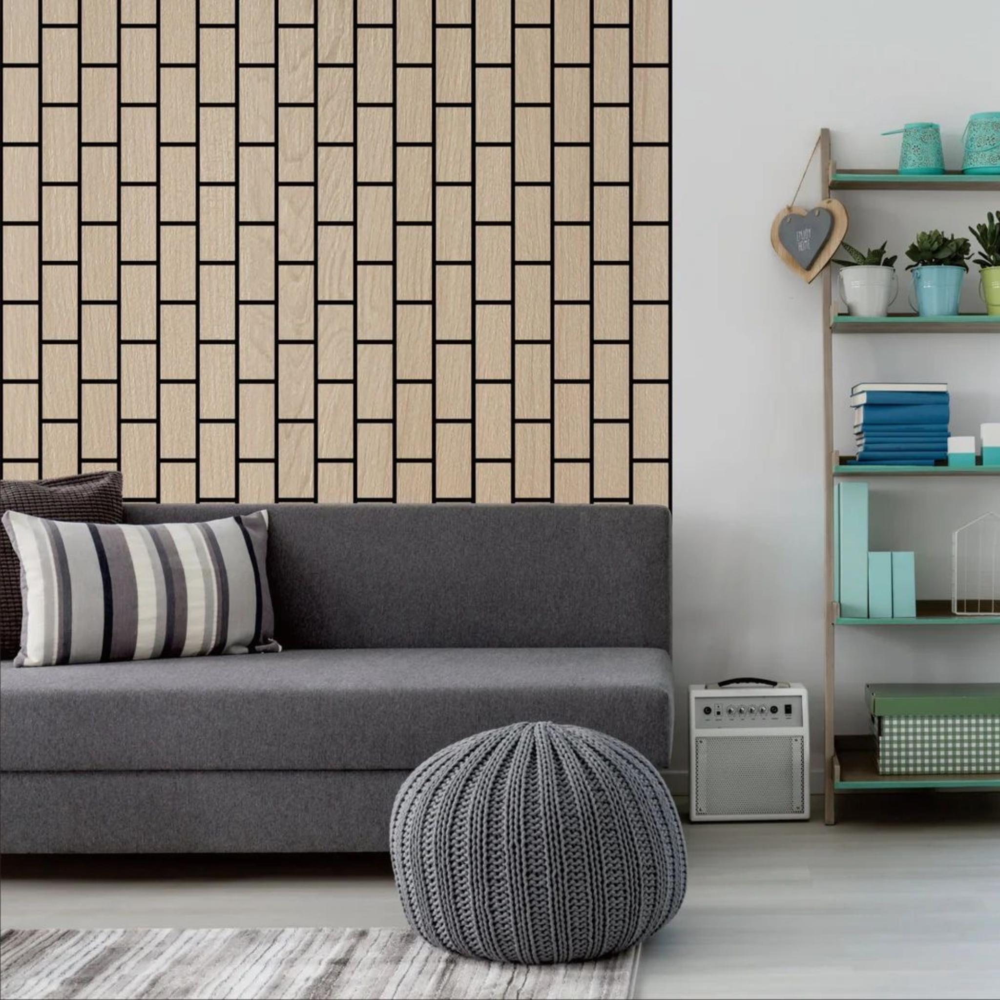 Pannello Murale Acustico Effetto Mattone (Colori Multipli)